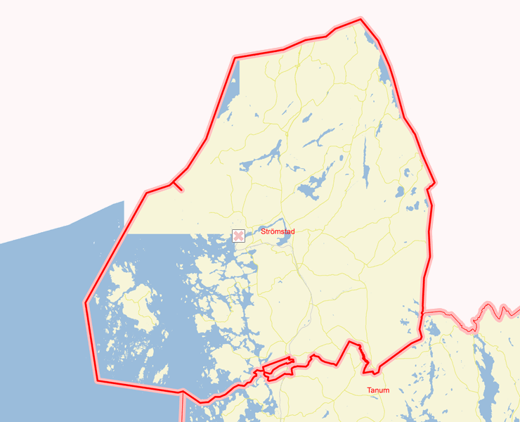 Karta över Strömstad