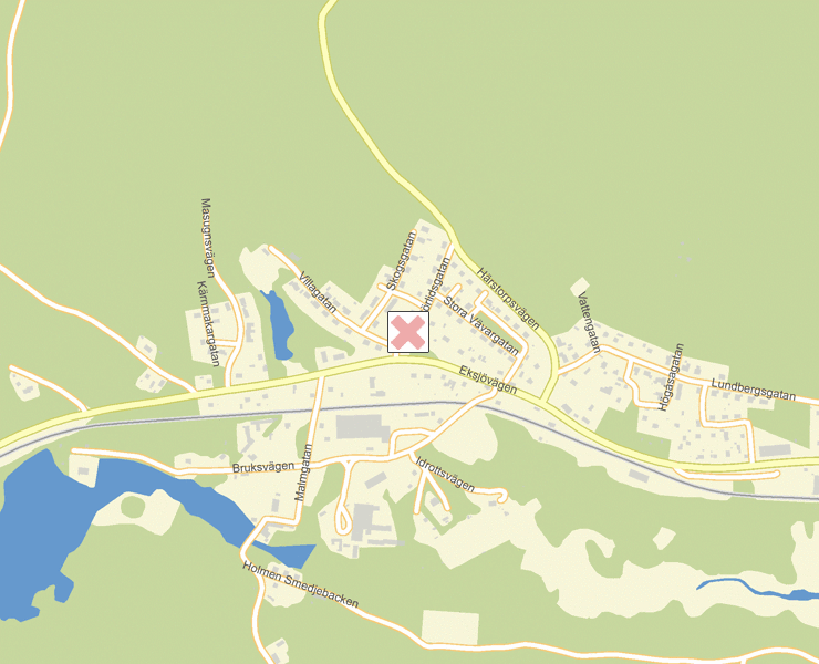 Karta över Eksjö