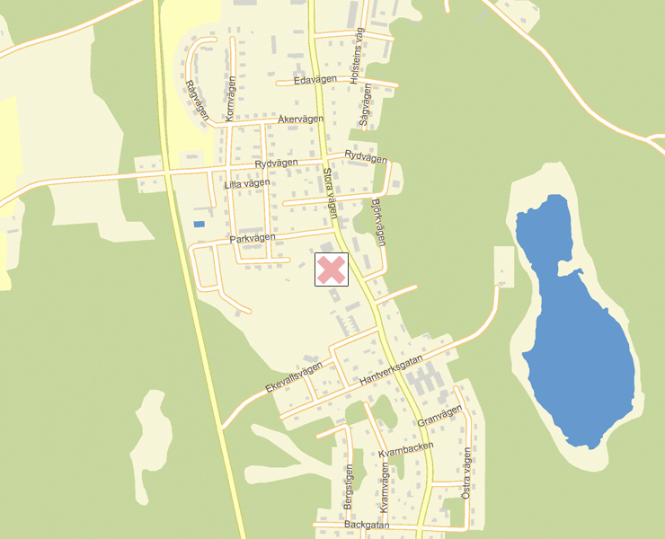 Karta över Lessebo