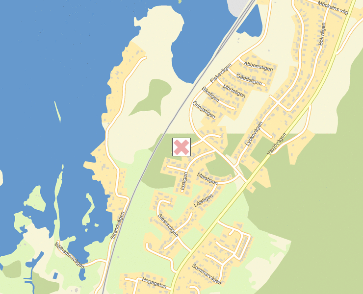 Karta över Älmhult