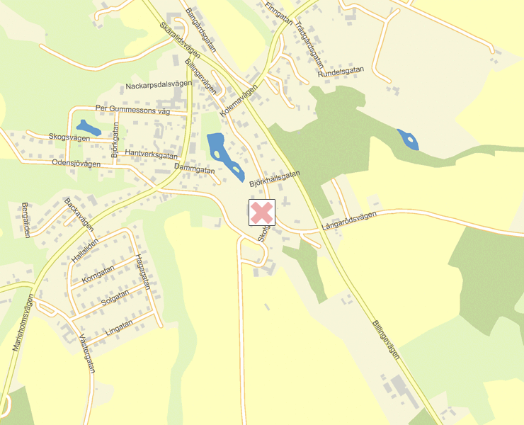 Karta över Svalöv