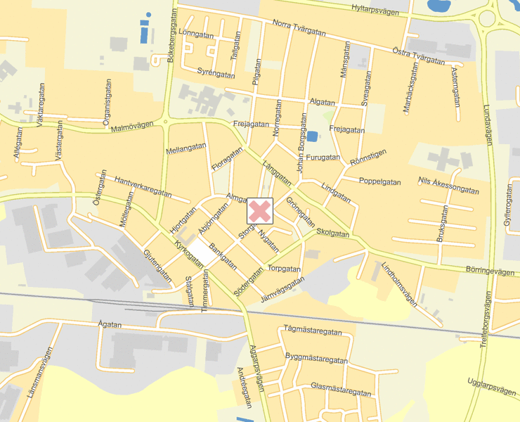 Karta över Svedala