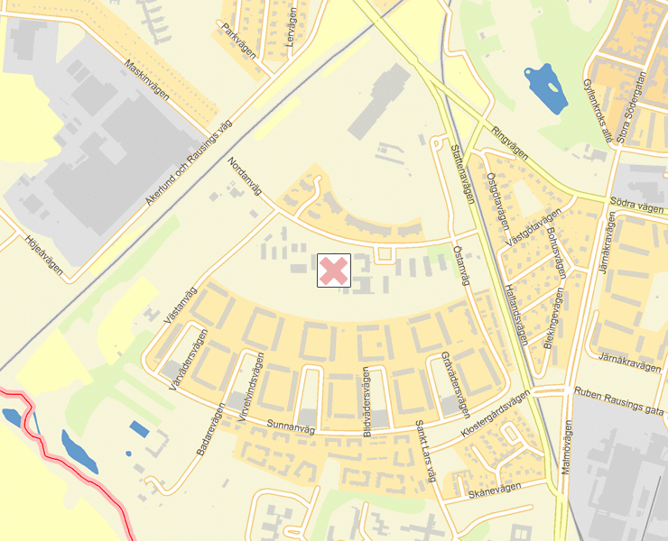 Karta över Lund