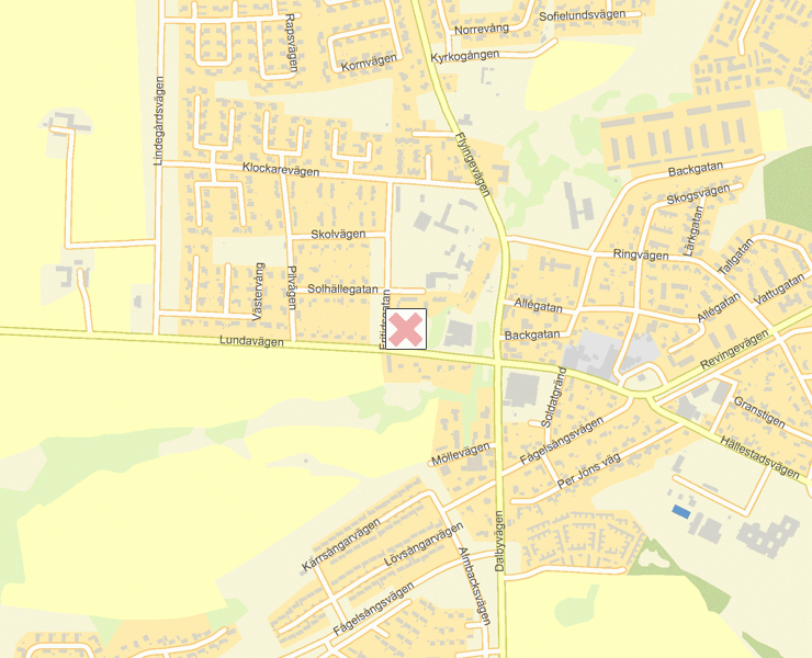Karta över Lund