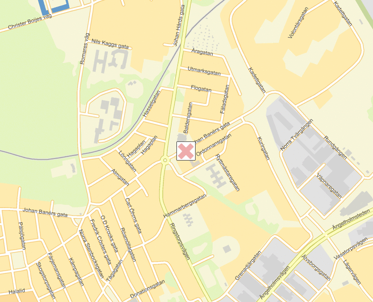 Karta över Helsingborg