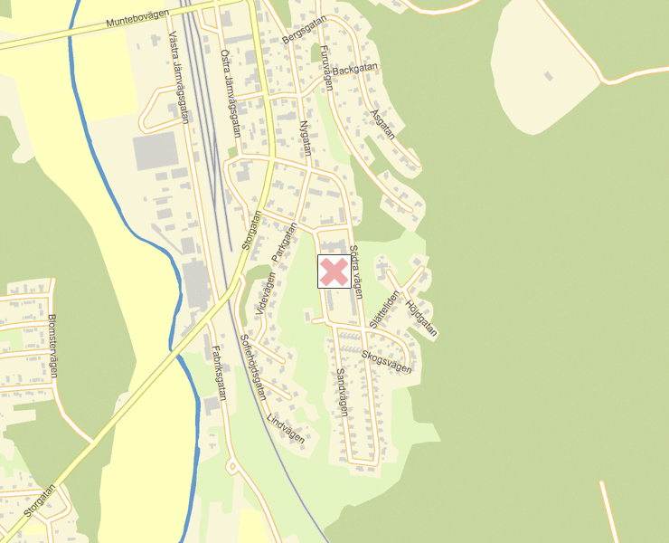 Karta över Tranemo