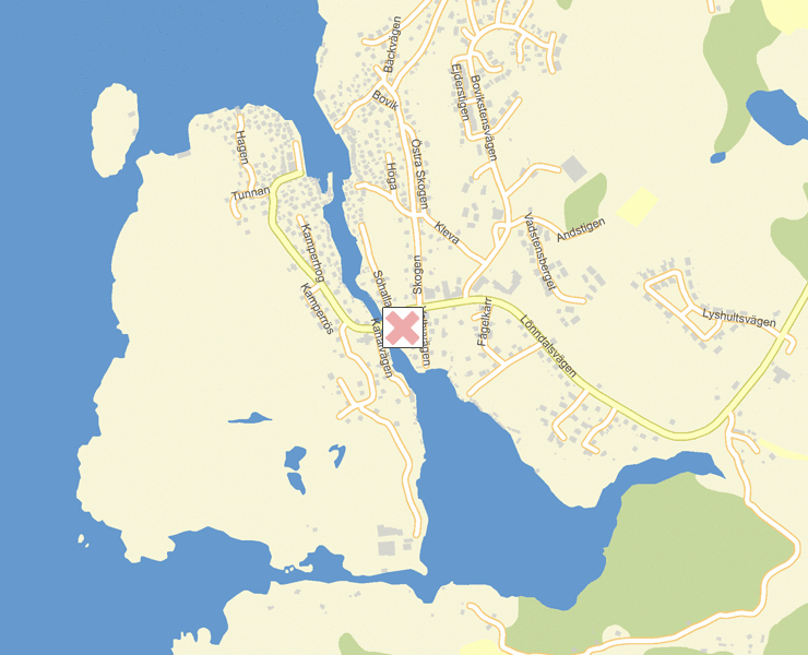 Karta över Lysekil