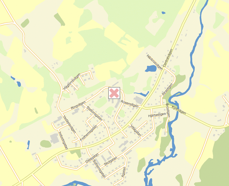 Karta över Ulricehamn