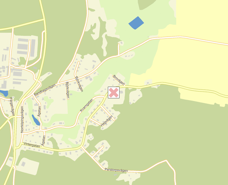 Karta över Hallsberg