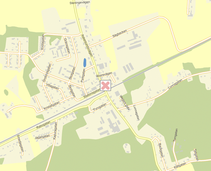 Karta över Hallsberg