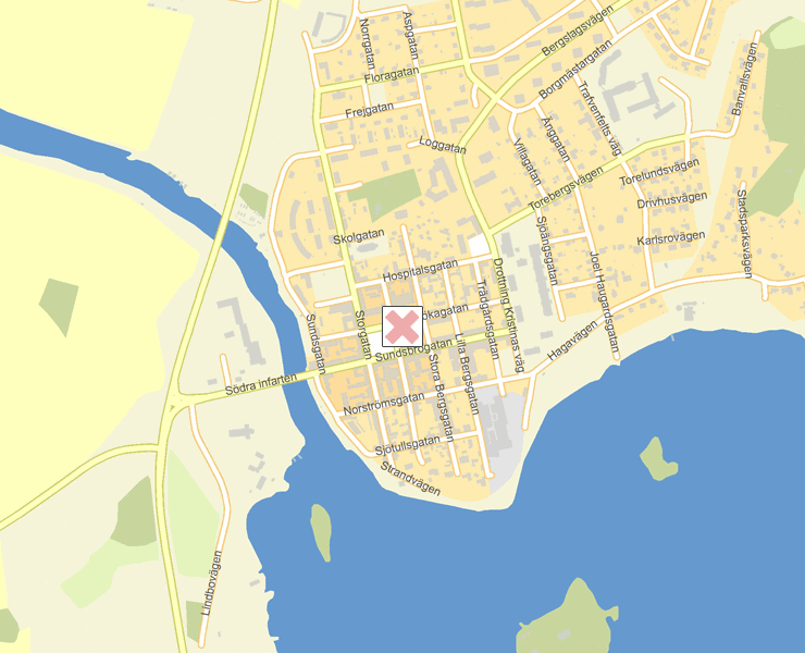 Karta över Askersund