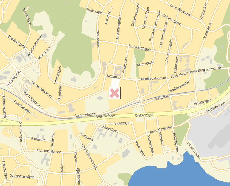 Karta över Karlskoga