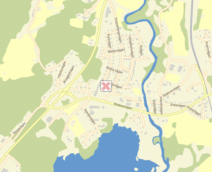 Karta över Lindesberg