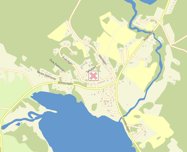 Karta över Ljusdal