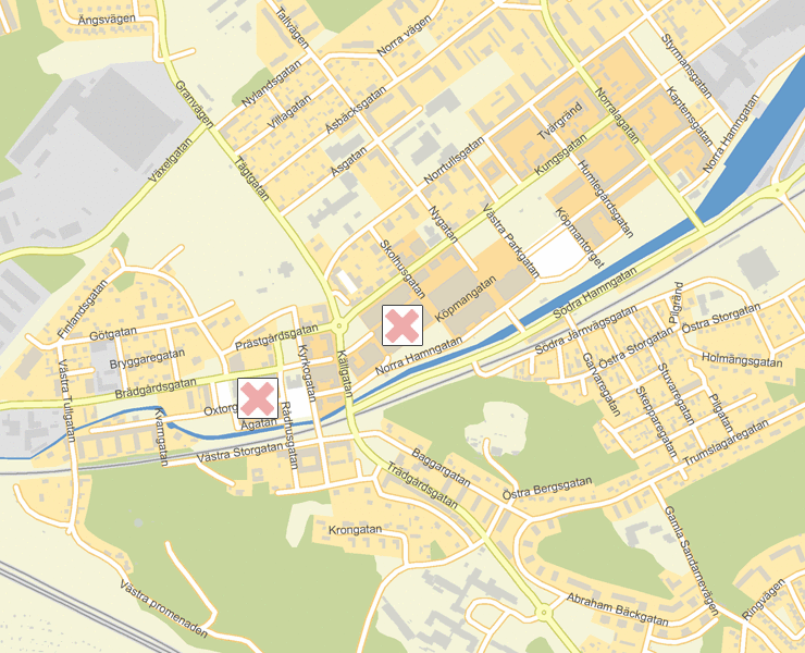 Karta över Söderhamn