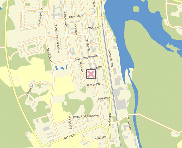 Karta över Bollnäs