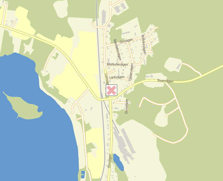 Karta över Örnsköldsvik