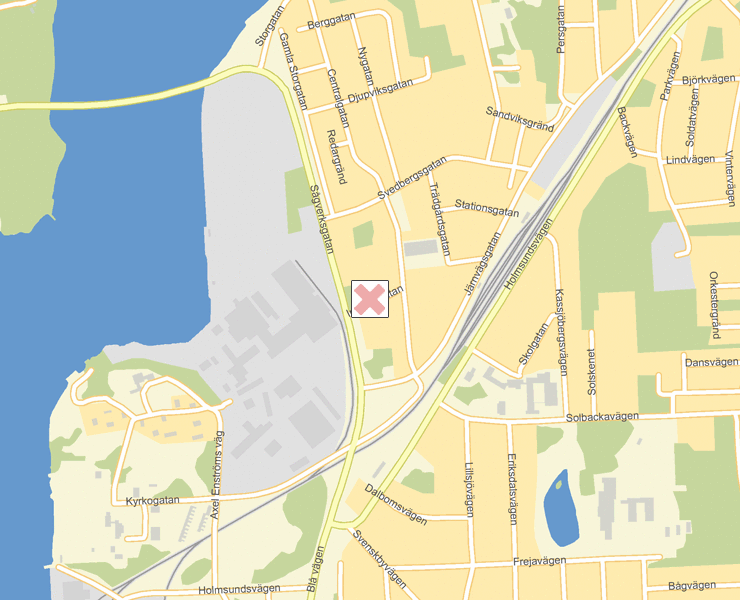 Karta över Umeå