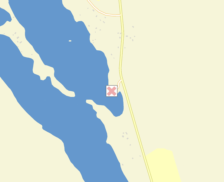 Karta över Pajala