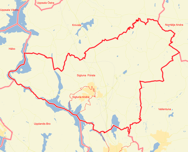 Karta över Sigtuna