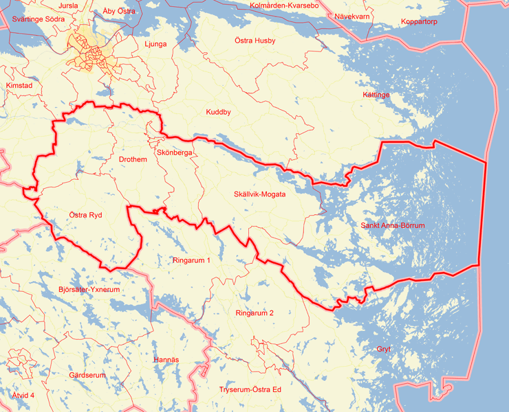 Karta över Söderköping