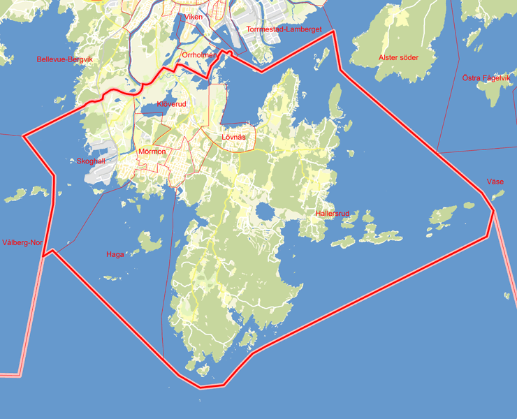 Karta över Hammarö