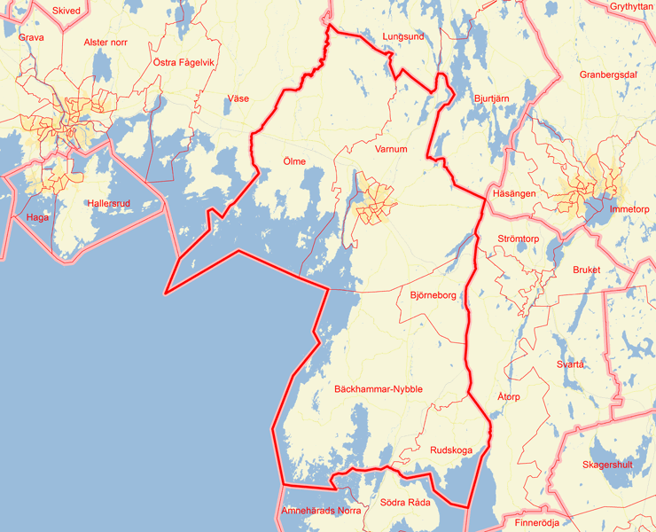 Karta över Kristinehamn