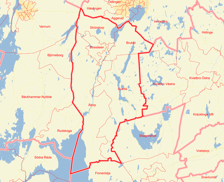 Karta över Degerfors