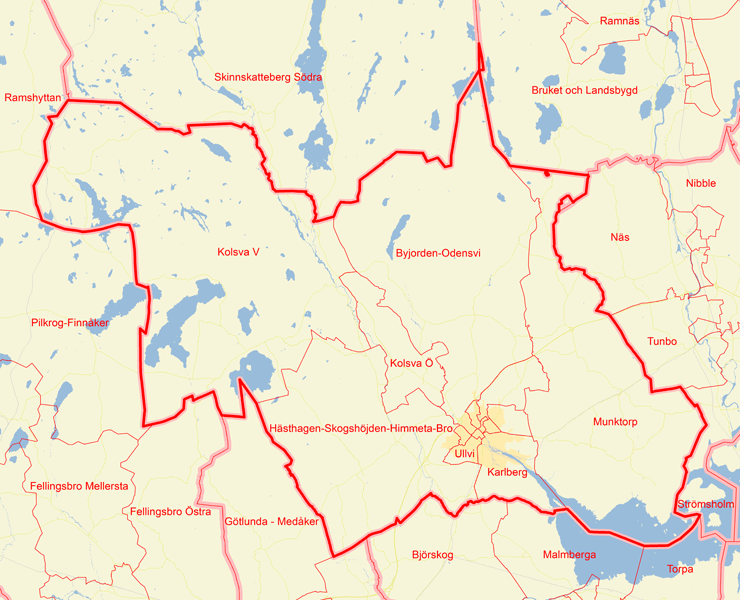 Karta över Köping
