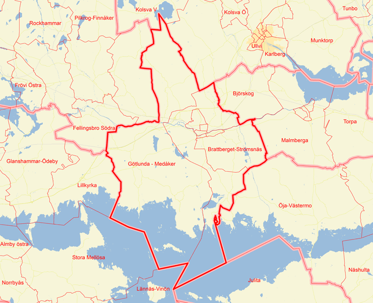 Karta över Arboga