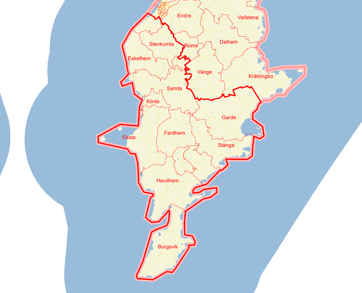 Karta över Södra