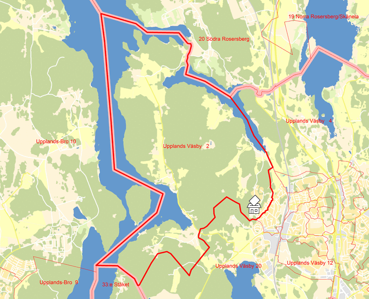 Karta över Upplands Väsby   2