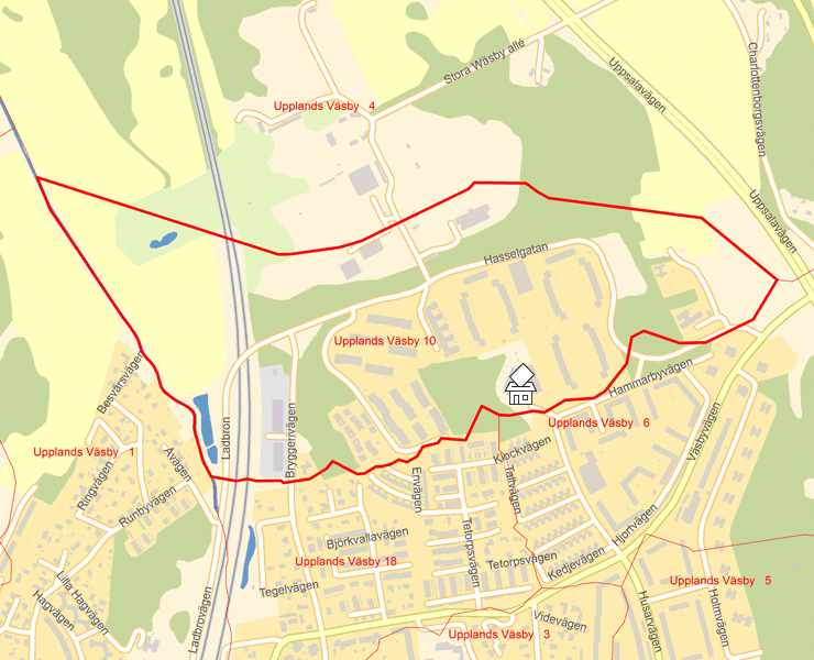 Karta över Upplands Väsby 10