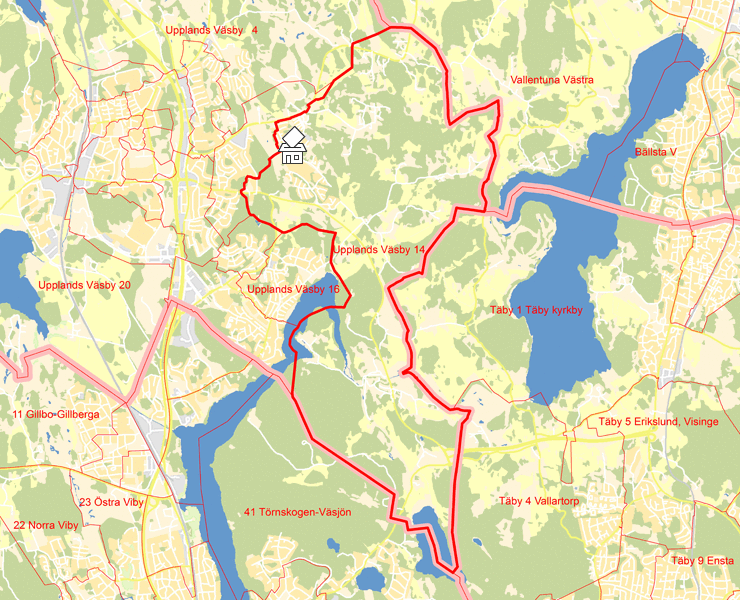 Karta över Upplands Väsby 14