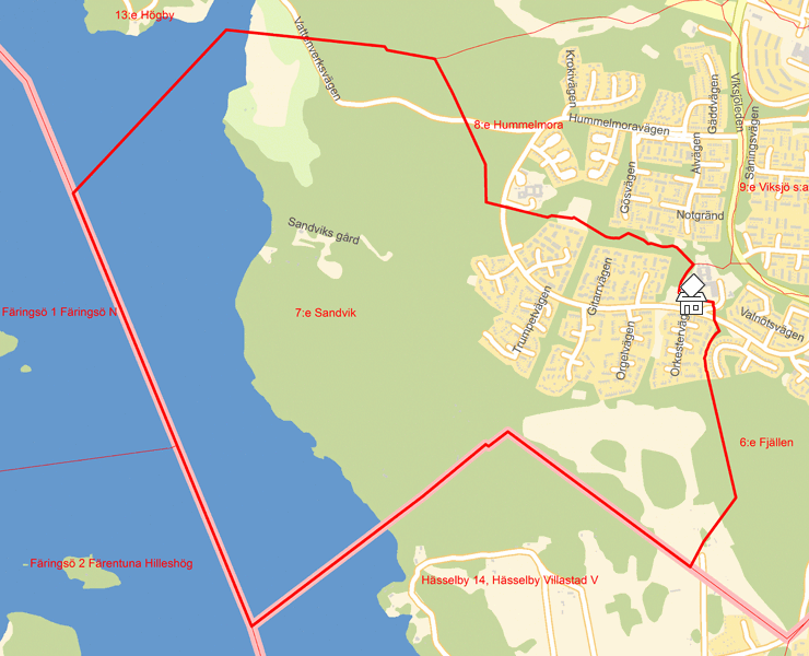 Karta över 7:e Sandvik