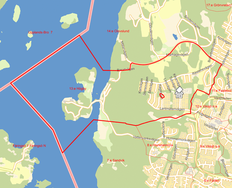 Karta över 13:e Högby