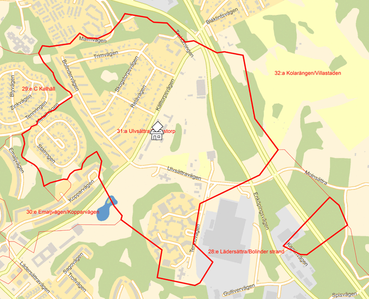 Karta över 31:a Ulvsättra/Skogstorp