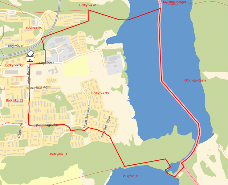Karta över Botkyrka 33