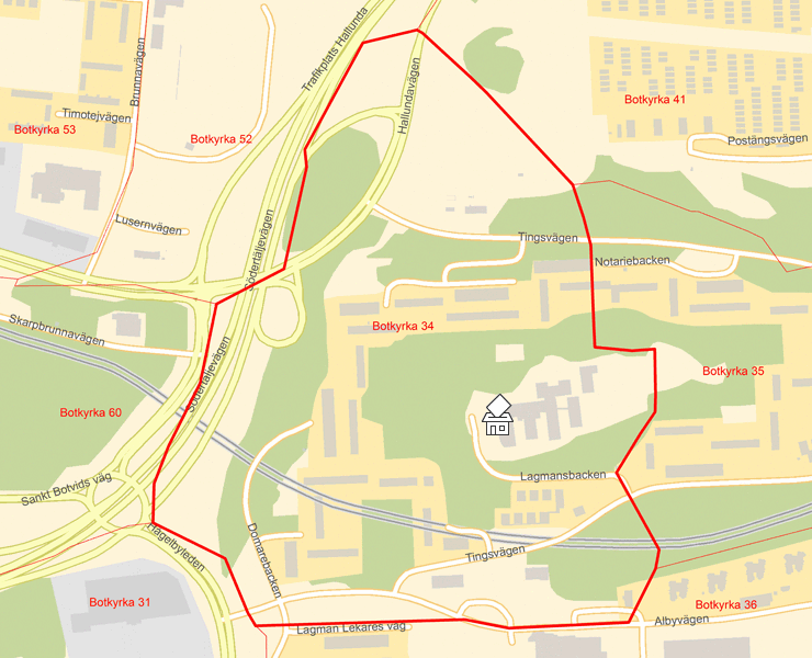 Karta över Botkyrka 34