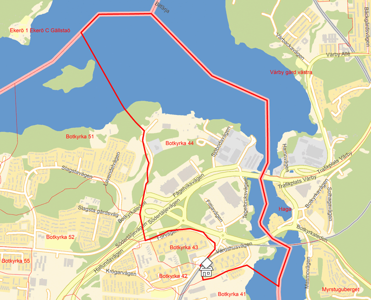 Karta över Botkyrka 44