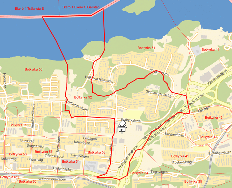 Karta över Botkyrka 52