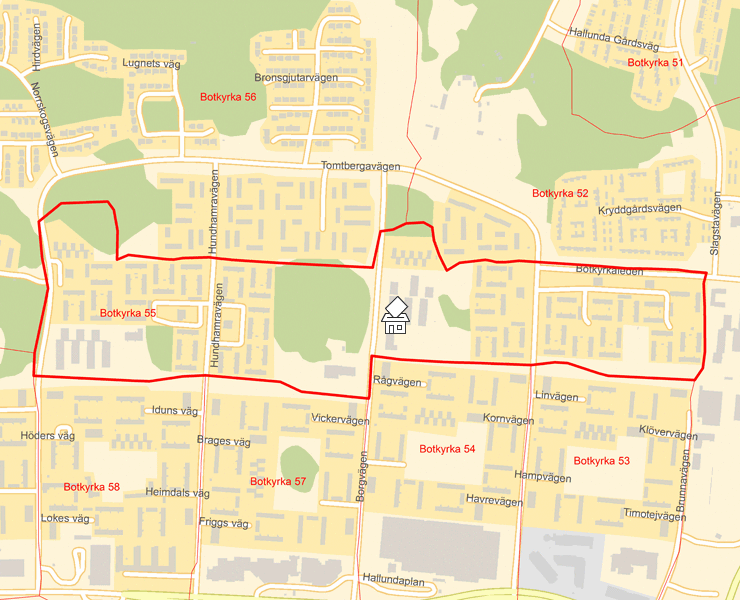 Karta över Botkyrka 55