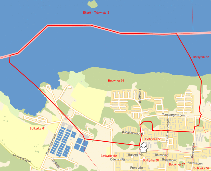 Karta över Botkyrka 56