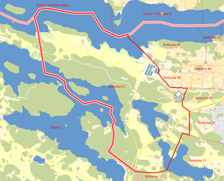 Karta över Botkyrka 61