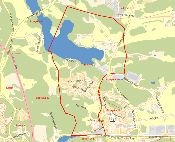 Karta över Botkyrka 21
