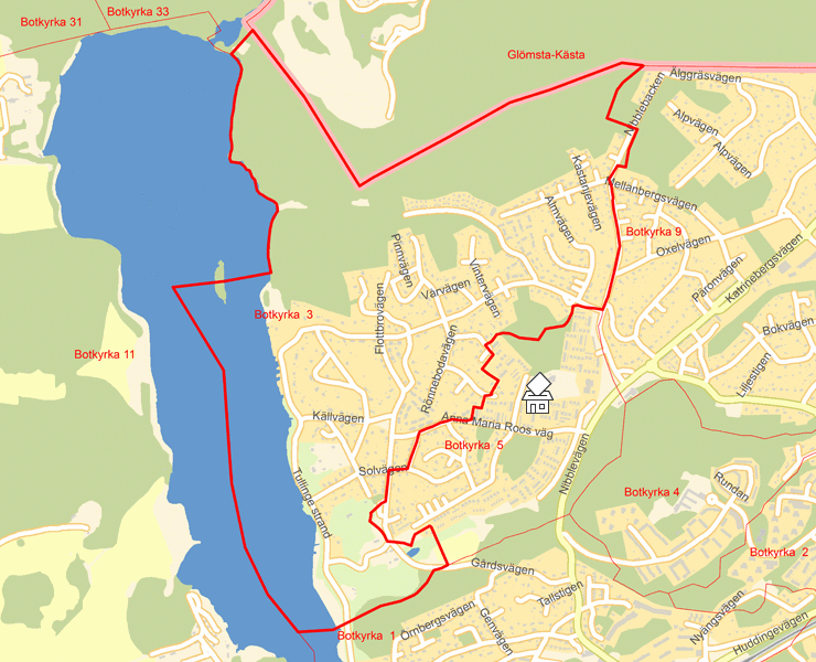 Karta över Botkyrka  3