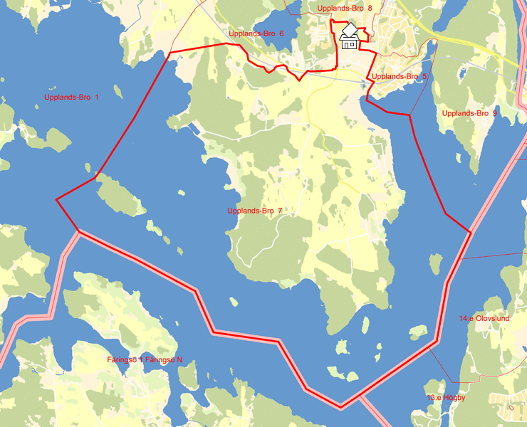 Karta över Upplands-Bro  7