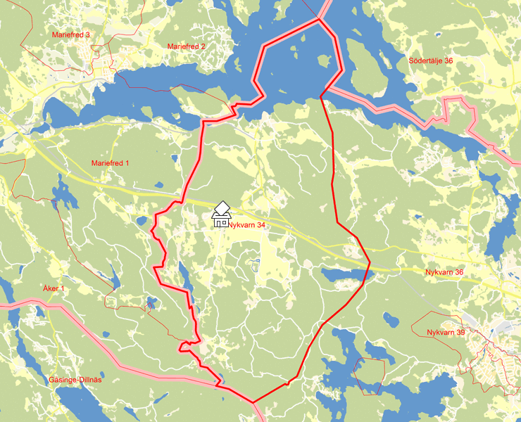 Karta över Nykvarn 34