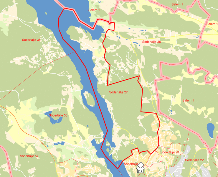 Karta över Södertälje 27