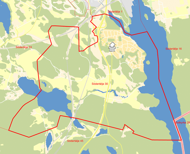 Karta över Södertälje 30